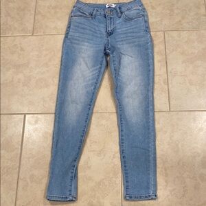 Charlotte Russe Light Blue Skinny Jeans with Subtle Fading